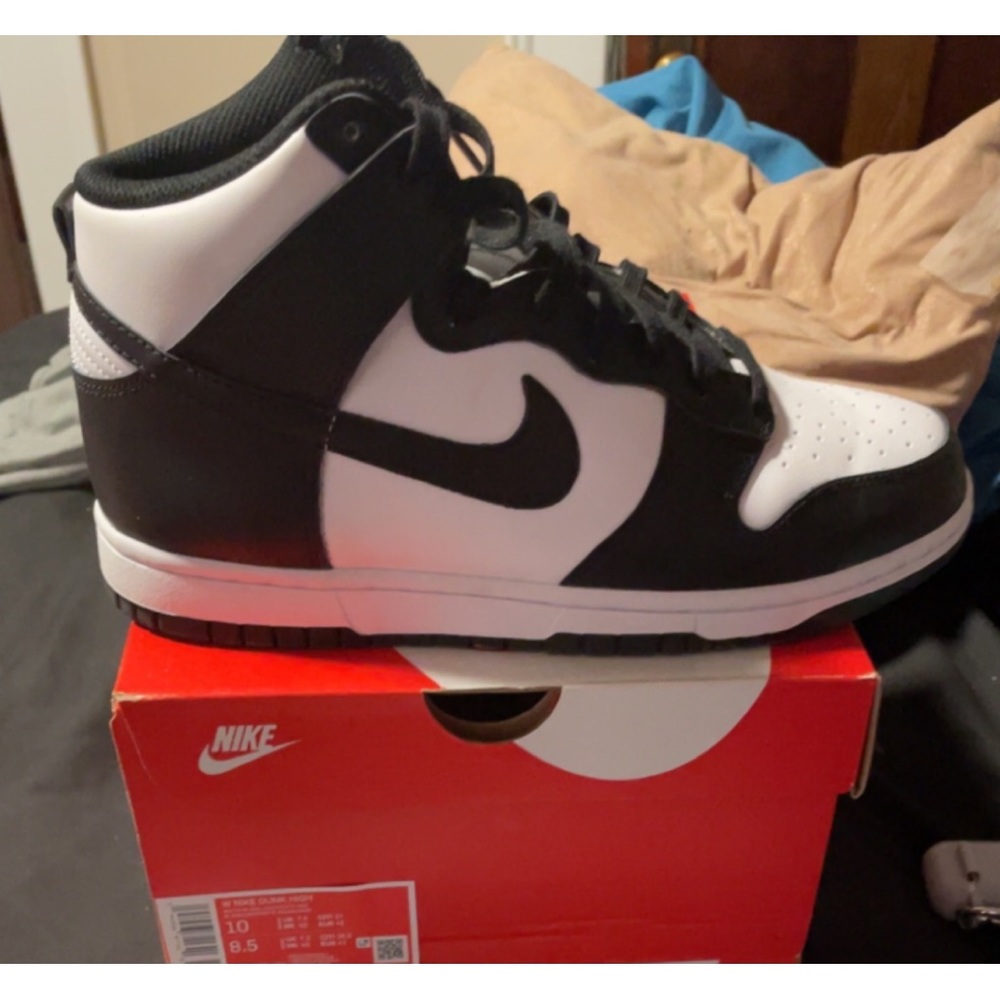 Nike high top Pandas